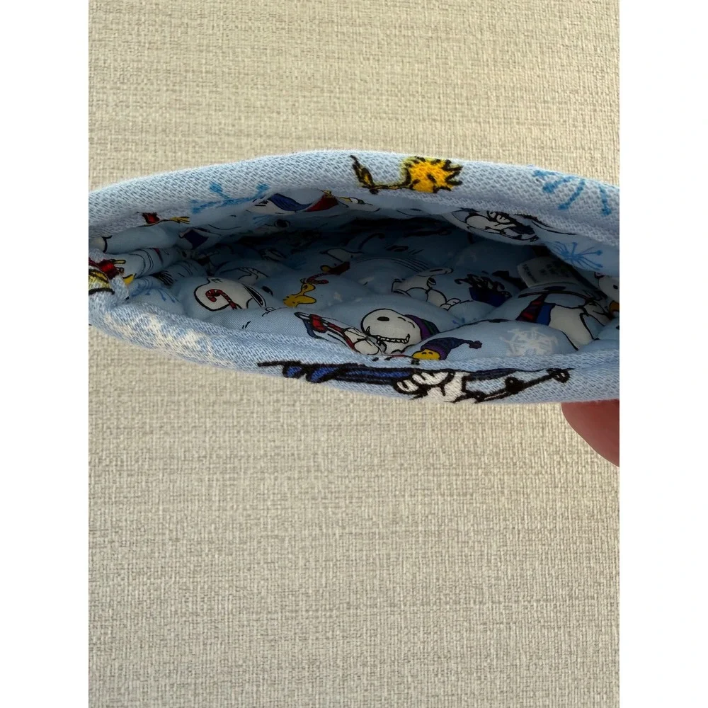 NWOT Vera Bradley & Peanuts Oven Mitt SKI JUMP SNOOPY Pot Holder Blue Snoopy